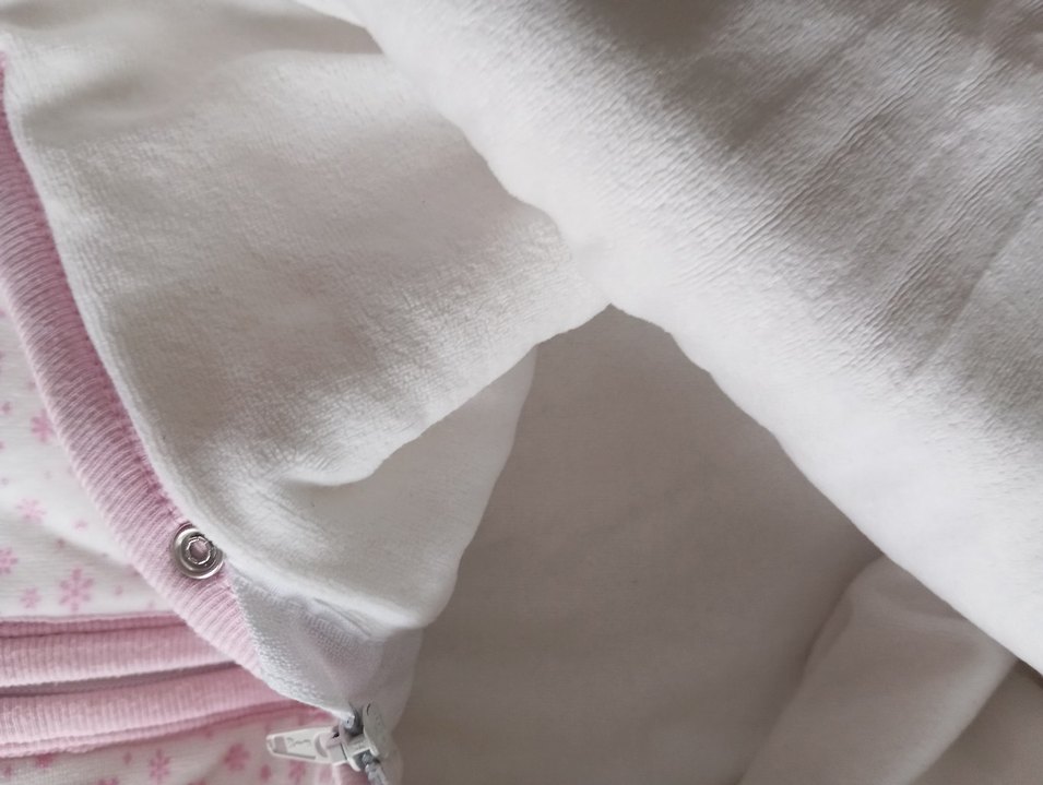 Kız Bebek Pembe Desenli Fermuarlı kundak battaniye - Görsel 4