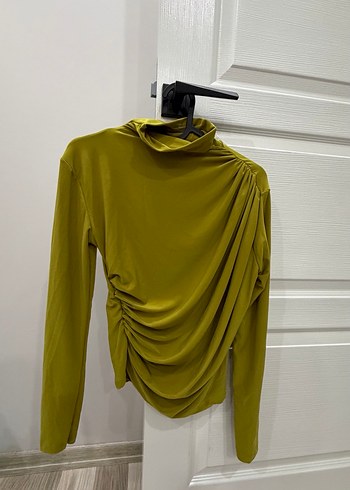Yağ yeşili bluz - Görsel 3