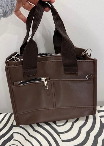 Kahverengi Deri Kadın Çanta - Görsel 2