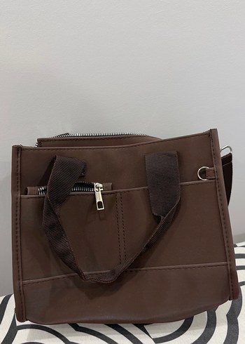 Kahverengi Deri Kadın Çanta - Görsel 4