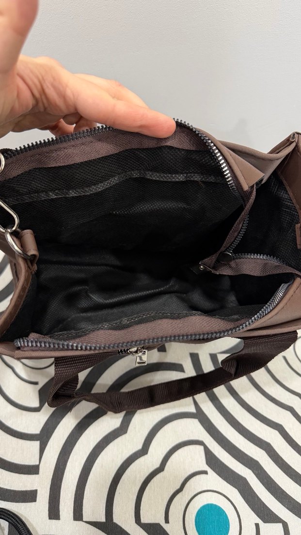 Kahverengi Deri Kadın Çanta - Görsel 3