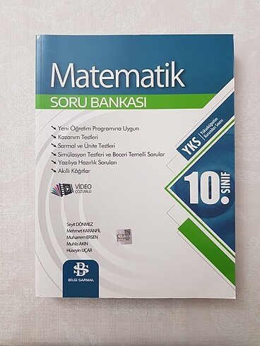 Bilgi Sarmal Yayınları 10. Sınıf Matematik Soru Bankası