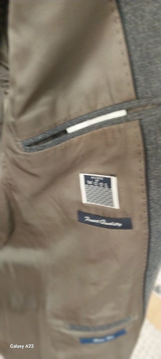 Düğmeli Gri Yün ceket erkek ds clasik marka slim fit 50 beden,,, - Görsel 2