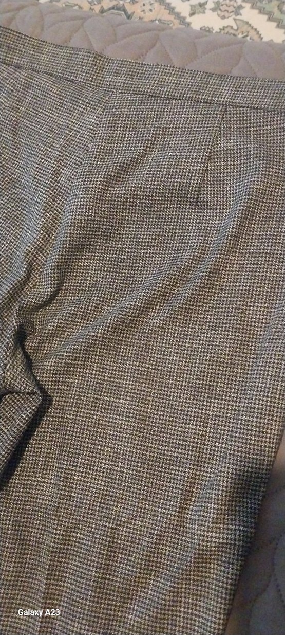 Gri Kadın Midi Kumaş Pantolon tolga saracoglu - Görsel 3