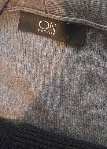 Düğmeli Gri Uzun Kadın Yelek - Görsel 6