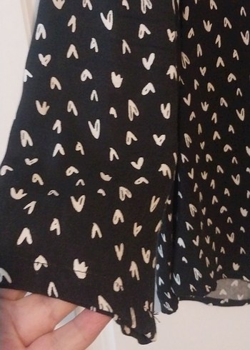 Düğmeli V Yakalı Siyah Hamile Bluzu - Görsel 6