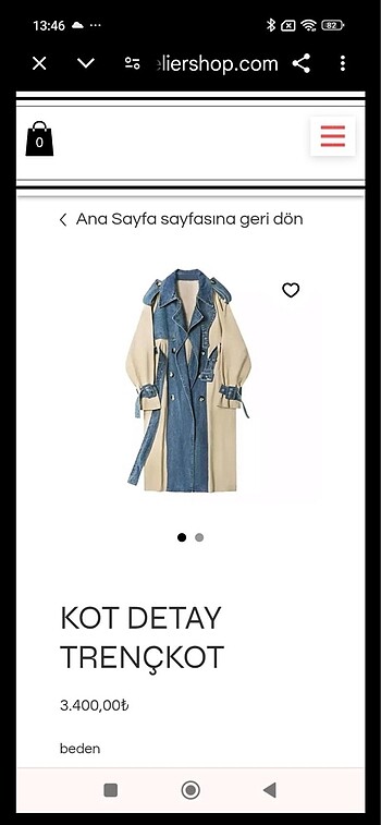 Adil Işık Kot model trençkot