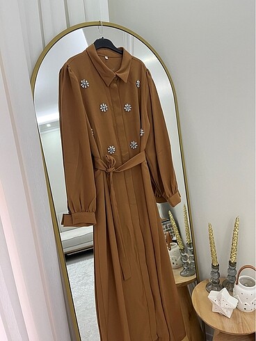 xl Beden Taşlı elbise abaya