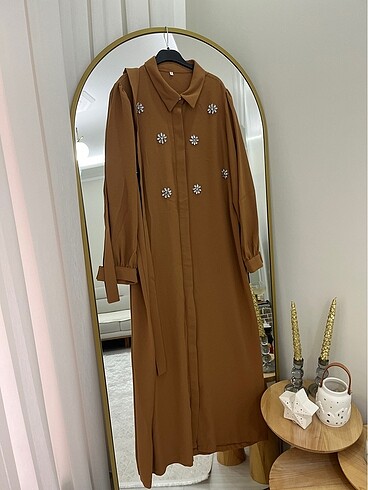 Taşlı elbise abaya - Görsel 6