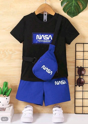 NASA Baskılı Beyaz Erkek Çocuk Tişörtü - Görsel 8