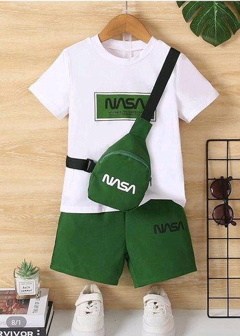 NASA Baskılı Beyaz Erkek Çocuk Tişörtü - Görsel 10