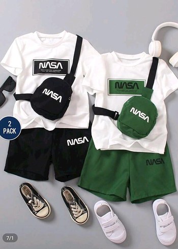NASA Baskılı Beyaz Erkek Çocuk Tişörtü - Görsel 6