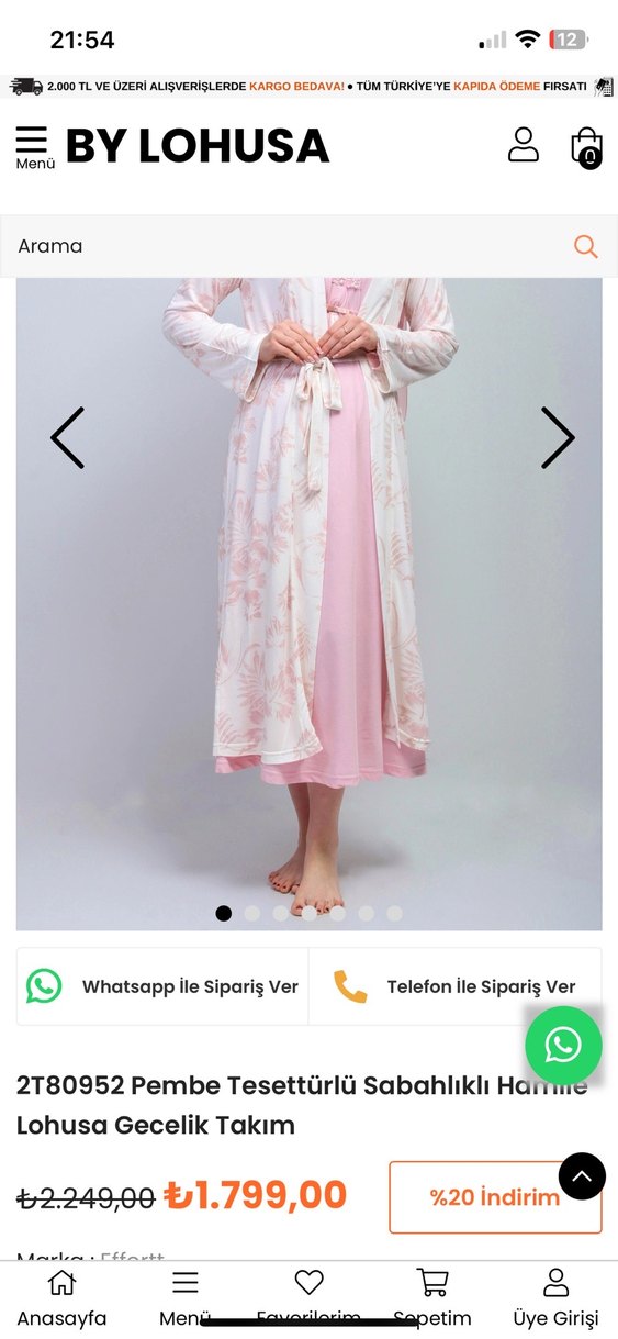 Konuşa elbise pijama - Görsel 2