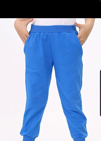 Nike Mavi Rahat Kesim pamuklu içi polarlı  Eşofman Altı - Görsel 5