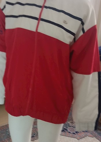 Lacoste Kırmızı Fermuarlı Eşofman   üst. - Görsel 5