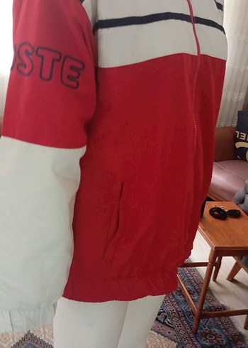 Lacoste Kırmızı Fermuarlı Eşofman   üst. - Görsel 4