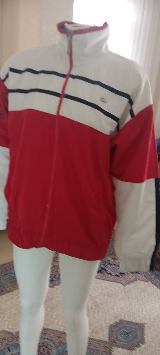 Lacoste Kırmızı Fermuarlı Eşofman   üst. - Görsel 5