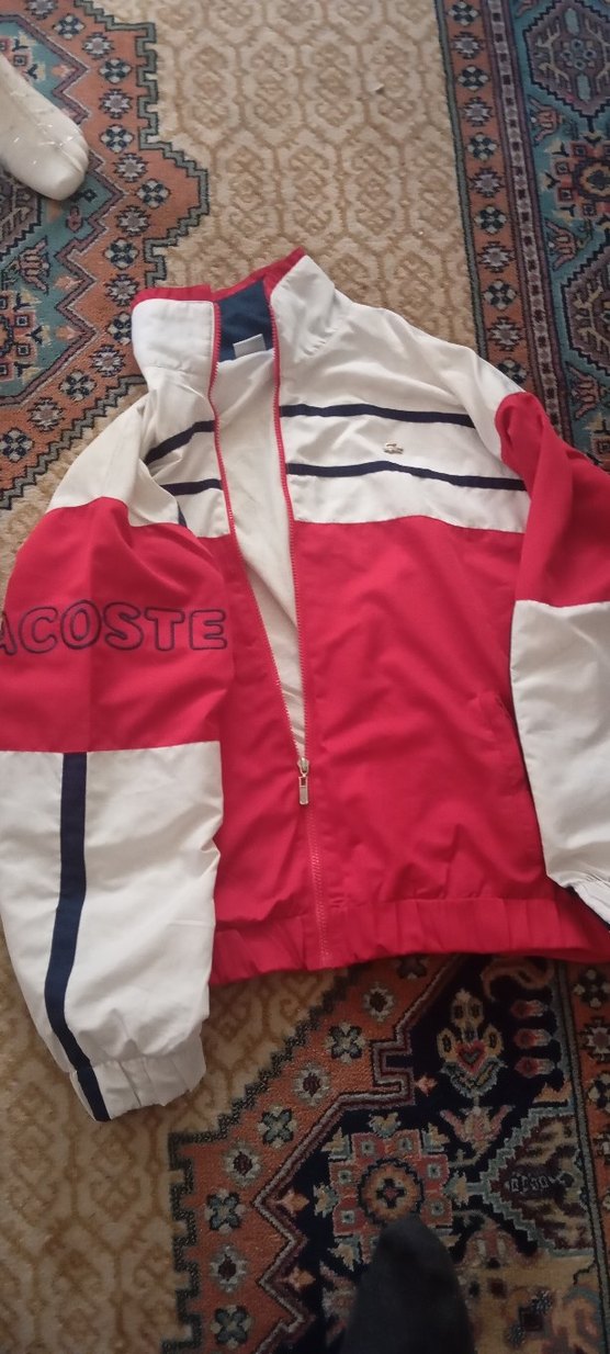 Lacoste Kırmızı Fermuarlı Eşofman   üst. - Görsel 2