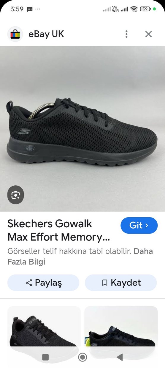 Skechers GO WALK Siyah 42 UNISEX - Görsel 5