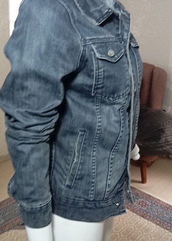 HENDRICS JEANS Lacivert Düğmeli Kadın Kot Ceketi - Görsel 6