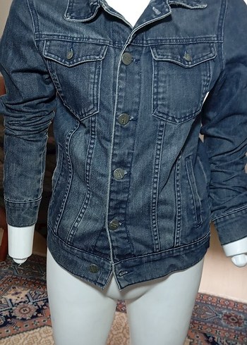 HENDRICS JEANS Lacivert Düğmeli Kadın Kot Ceketi - Görsel 17