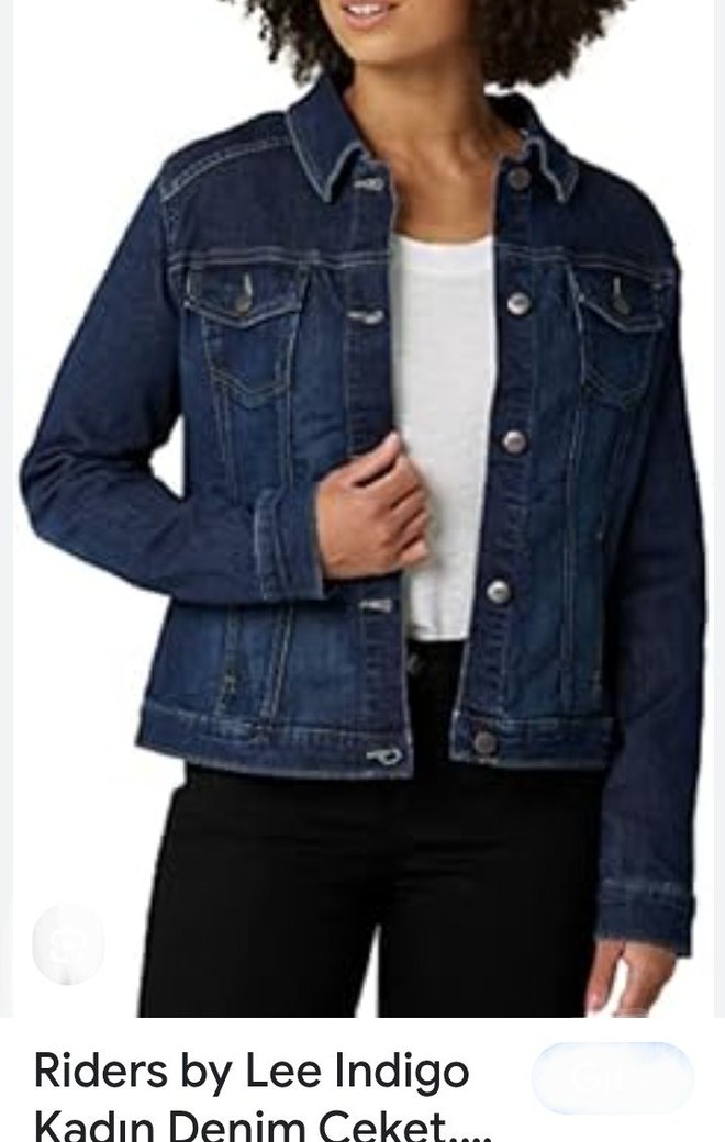 HENDRICS JEANS Lacivert Düğmeli Kadın Kot Ceketi - Görsel 3