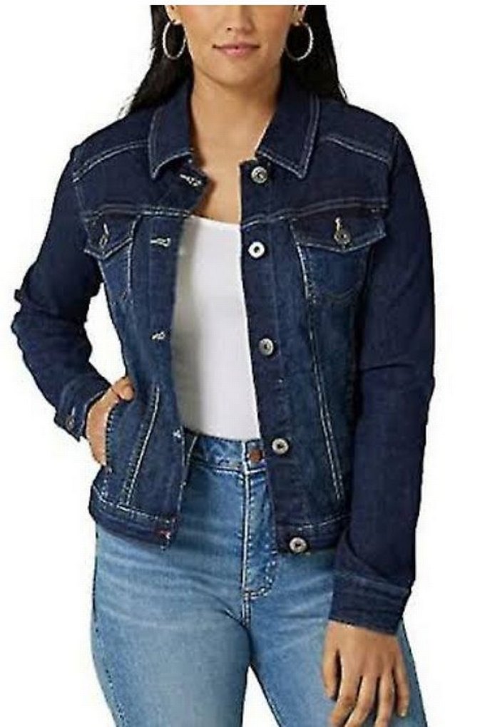 HENDRICS JEANS Lacivert Düğmeli Kadın Kot Ceketi - Görsel 2