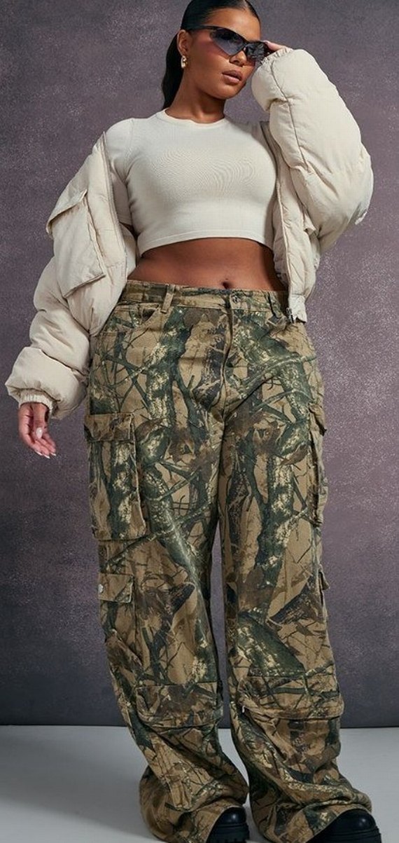 Kamuflaj Desenli Salaş  Pantolon UNISEX - Görsel 3