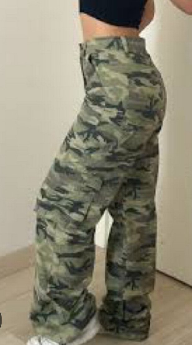 Kamuflaj Desenli Salaş  Pantolon UNISEX - Görsel 2