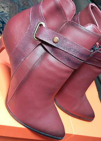 YEŞİL KUNDURA DERİ.TOKALI TOPUKLU SIFIR BOT YENİ SEZON - Görsel 10