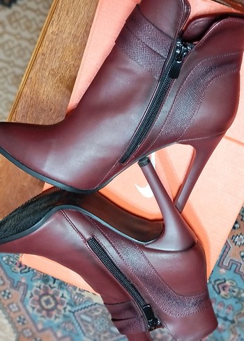 YEŞİL KUNDURA DERİ.TOKALI TOPUKLU SIFIR BOT YENİ SEZON - Görsel 5