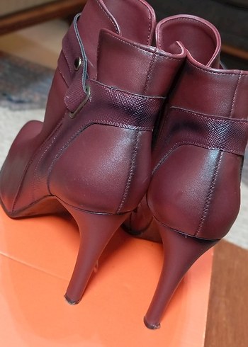 YEŞİL KUNDURA DERİ.TOKALI TOPUKLU SIFIR BOT YENİ SEZON - Görsel 8