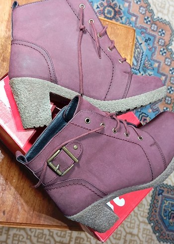 LC WAİKİKİ HAKİKİ NUBUK YENİ SEZON SIFIR. İÇİ BUFLONLU 37 NO - Görsel 4