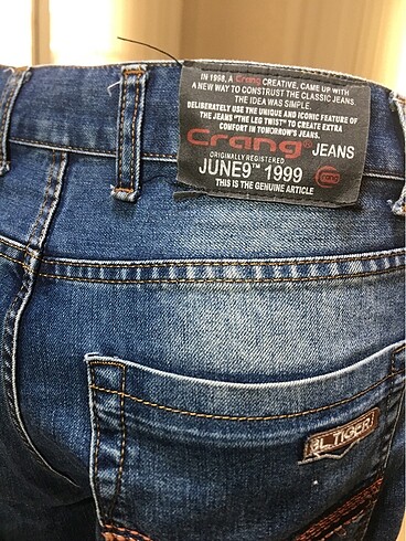 BLU TIGER CRANG JEANS UNISEX DÜNYA MARKASI MAVİ