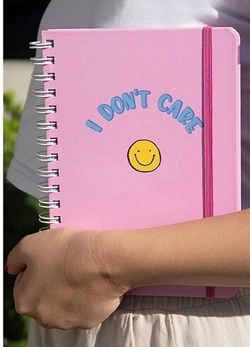LE COLAR Tarihsiz Çizgili Defter Gülümse A5
