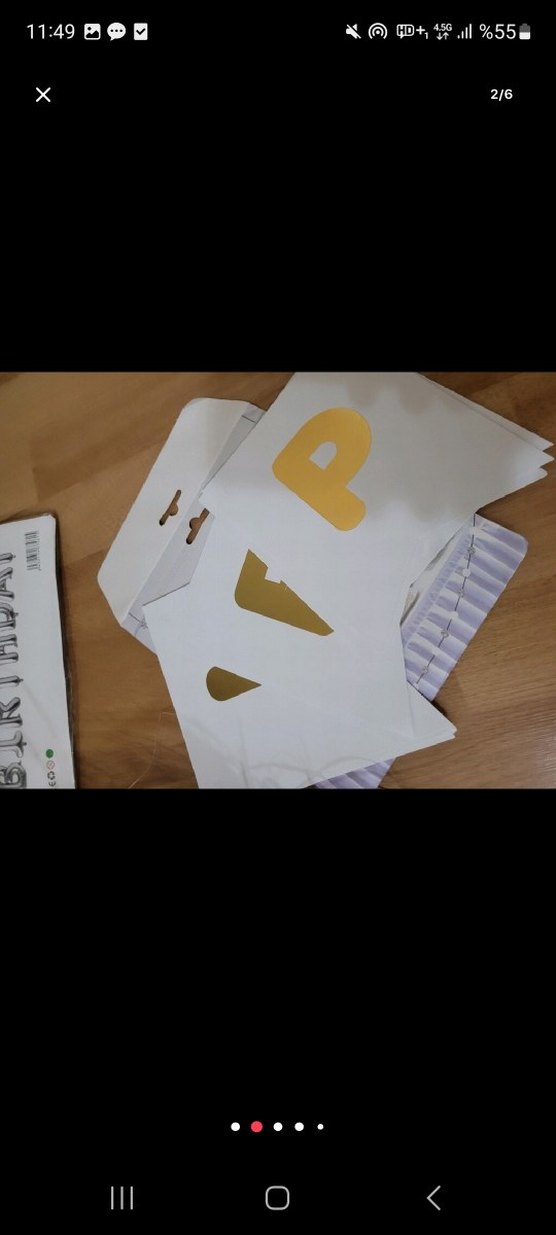 Altın Renkli Happy Birthday Parti Süsü - Görsel 5