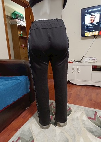 xxl Beden Siyah Rahat Kesim Kadın Eşofman Altı