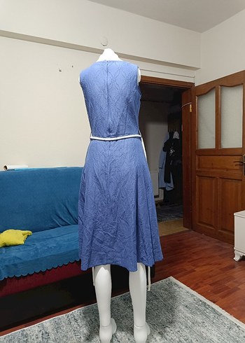 mavi bayan elbise - Görsel 3