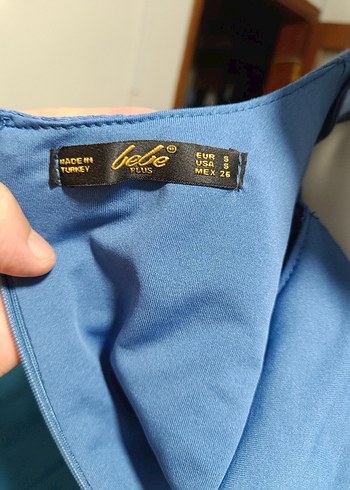 mavi bayan elbise - Görsel 6