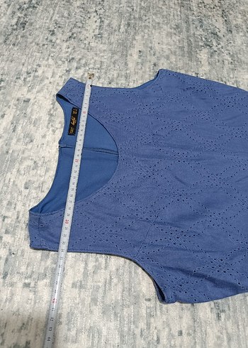 mavi bayan elbise - Görsel 7