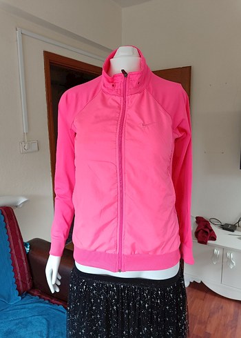 Nike Parlak Pembe Yüksek Yakalı Kadın Ceket
