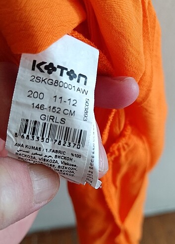Koton Çok şık çocuk elbise 