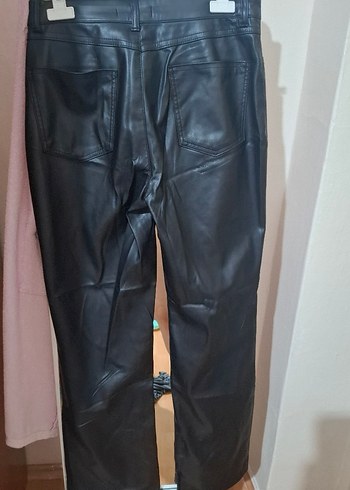 LC Waikiki Kadın Siyah Deri Pantolon