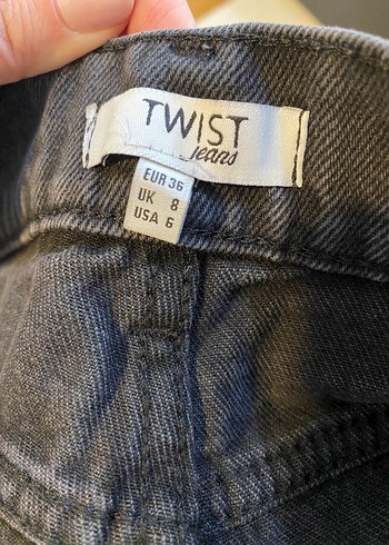Twist Jeans Koyu Gri Denim Pantolon