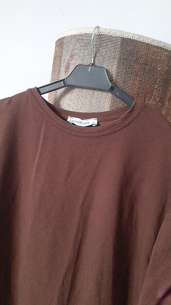 xl Beden kahverengi Renk Kadin sweat