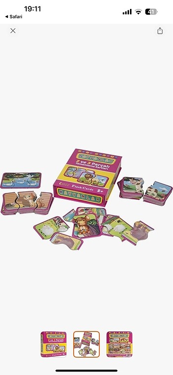  Beden Renk Dıy toy bebek puzzle