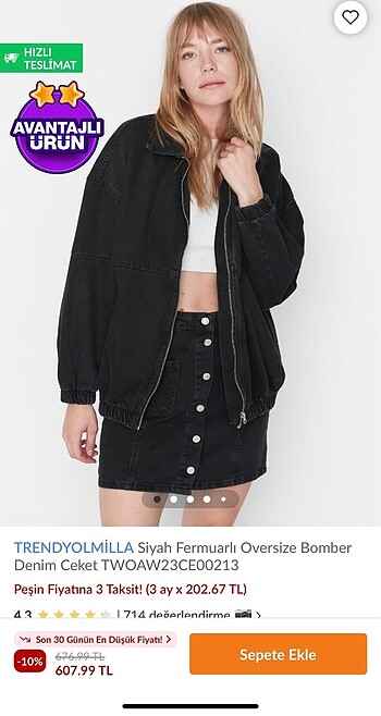 Zara /trendyolMilla kot ceket