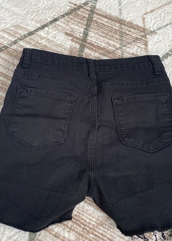 Diğer Siyah Mini Kadın Denim Şort
