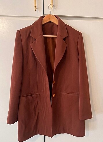 Kahverengi blazer ceket