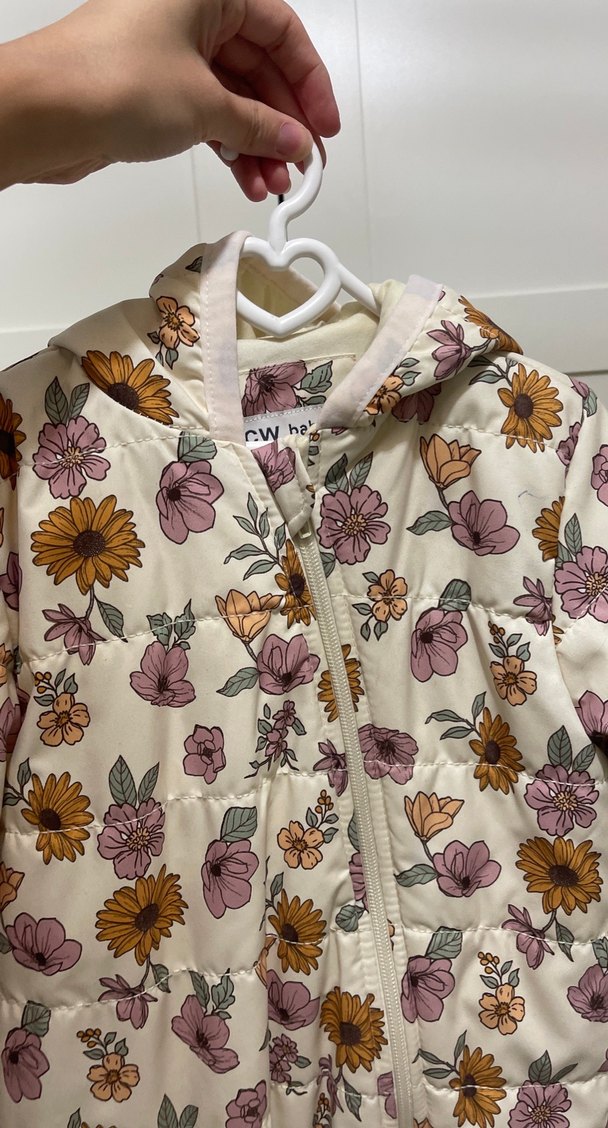 Çiçek Desenli Kapüşonlu Bebek Tulumu - Görsel 5